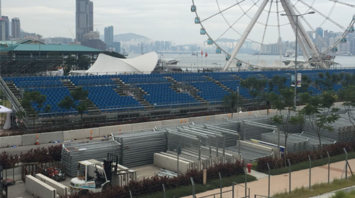 綠蛙斜梁式可拆卸拼裝看臺(tái),臨時(shí)租賃看臺(tái)