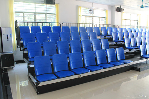 增城山美村會議室翻板椅伸縮看臺