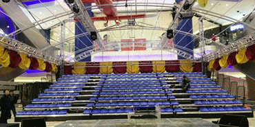 湘潭天虹百貨可移動式伸縮看臺 湘潭天虹百貨可移動式伸縮看臺