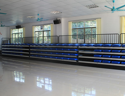 增城山美村會議室翻板椅伸縮看臺