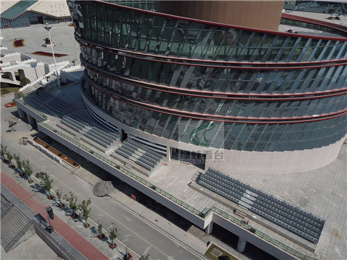 湘西吉首世紀廣場音樂噴泉的拼裝看臺