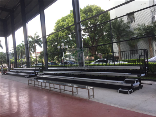 綠蛙簡易活動看臺入駐深圳坪山新區(qū)社區(qū)