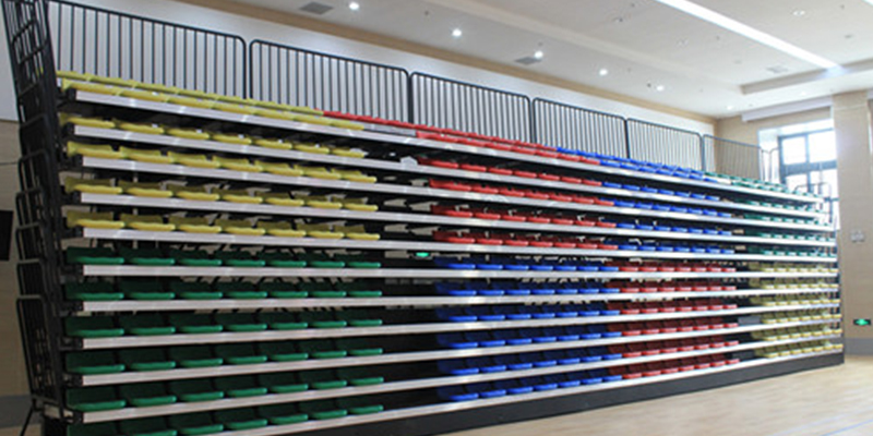 廣州開發區第一幼兒園電動伸縮看臺安裝完畢