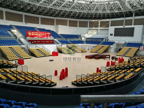 佛山科技學院再啟航,綠蛙伸縮看臺保駕護航