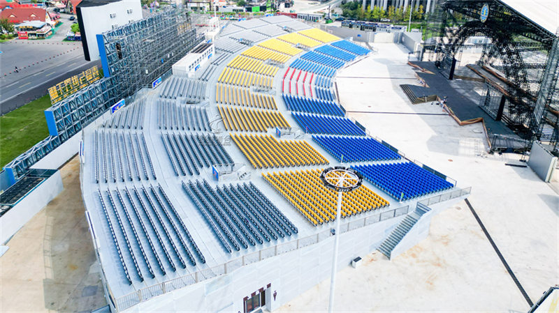 青島啤酒節看臺座椅布置